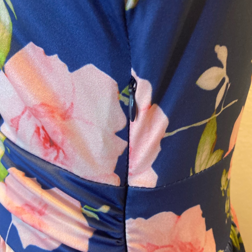 Ouges Blue Floral Maxi Dress - image 6